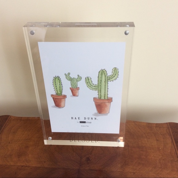 Rae Dunn BLESSED Clear Acrylic Magnetic Frame - Picture 2 of 6